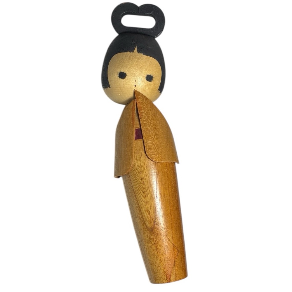 Valuable VTG Sosaku Kokeshi Doll by Ryoichi Funayama Japan 1960 Collectible 1 FT